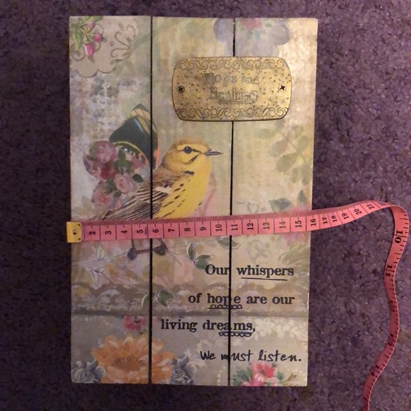New Kelly Rae Roberts Wooden Wall Plaque “HOPE and HEALING”! - Picture 8 of 17